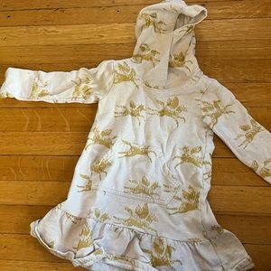 Tea Collection hooded sweatshirt dress